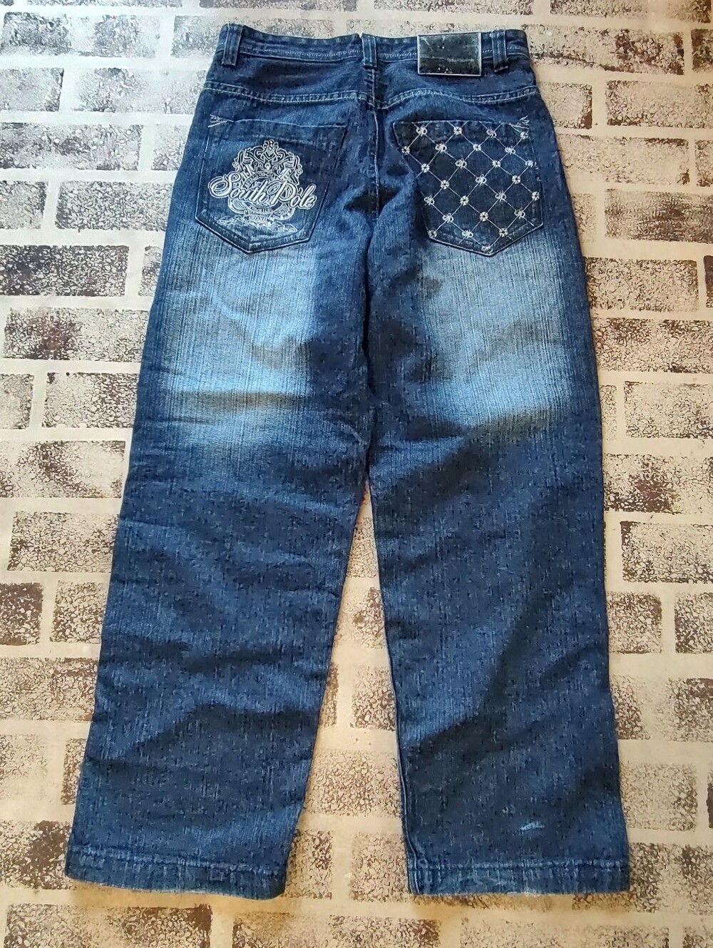 vintage Southpole embroidered baggy jeans